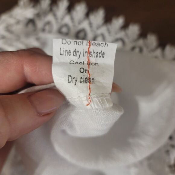 Valentina Naldi Linen Tank Top Blouse Sz L - Picture 5 of 5